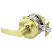 CORBIN RUSSWIN Grade 1 Passage/Closet Cylindrical Lock, Armstrong Lever, Non-Keyed, Satin Brass Finish, Non-handed CL3510 AZD 606